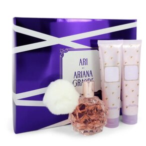 Ari Gift Set: 100 ml (3,4 oz) Eau De Parfum (EDP) Spray + 100 ml (3,4 oz) Body Lotion + 100 ml (3,4 oz) Shower Gel chính hãng Ariana Grande
