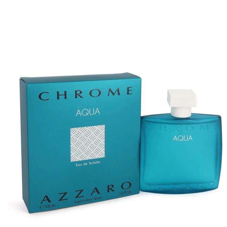 Chrome Aqua Eau De Toilette (EDT) Spray 100 ml (3,4 oz) chính hãng Azzaro