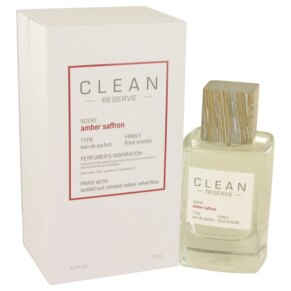 Clean Amber Saffron Eau De Parfum (EDP) Spray 100 ml (3