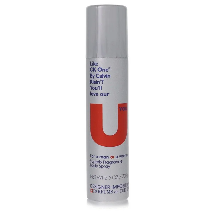 Designer Imposters U You Deodorant Body Spray (Unisex) 75 ml (2,5 oz) chính hãng Parfums De Coeur
