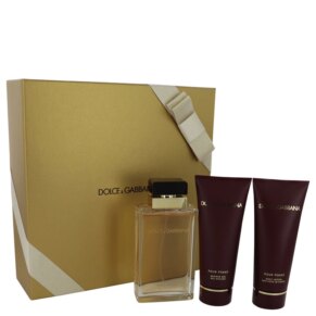 Dolce & Gabbana Pour Femme Gift Set: 100 ml (3,4 oz) Eau De Parfum (EDP) Spray + 100 ml (3,4 oz) Shower Gel + 100 ml (3,4 oz) Body Lotion chính hãng Dolce & Gabbana