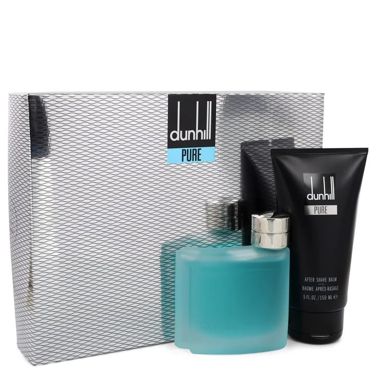 Dunhill Pure Gift Set: 75 ml (2,5 oz) Eau De Toilette (EDT) Spray + 150 ml (5 oz) After Shave Balm chính hãng Alfred Dunhill