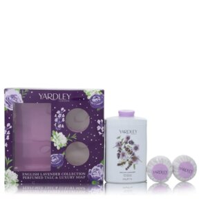 English Lavender Gift Set: 7 oz Perfumed Talc + 2 - 3,5 oz Soap chính hãng Yardley London