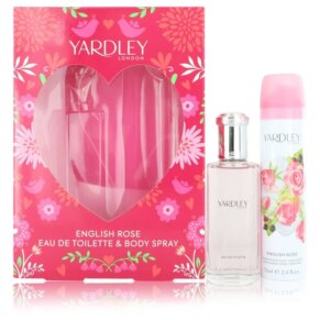 English Rose Yardley Gift Set: 50 ml (1,7 oz) Eau De Toilette (EDT) Spray + 2,6 oz Deodorant Spray chính hãng Yardley London