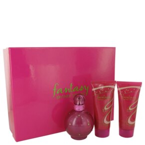 Fantasy Gift Set: 100 ml (3,3 oz) Eau De Parfum (EDP) Spray + 100 ml (3,3 oz) Body Souffle + 100 ml (3,3 oz) Shower Gel chính hãng Britney Spears