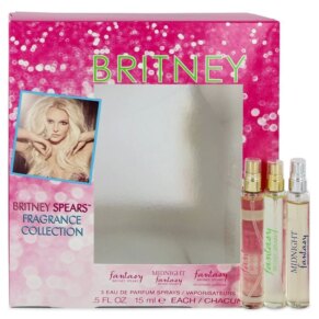Fantasy Gift Set: 0,5 oz Fantasy Min EDP Spray + 0,5 oz Fantasy Midnight Mini EDP Spray + 0,5 oz Fantasy Intimate Edition Mini EDP Spray (Manufacture FIlled 2 / 3) chính hãng Britney Spears