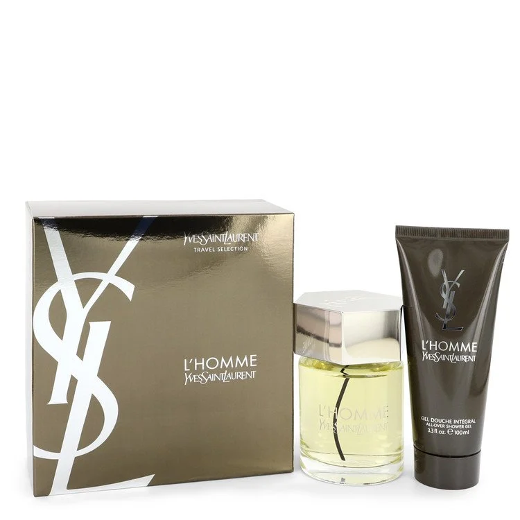 L'Homme Gift Set: 100 ml (3,4 oz) Eau De Toilette (EDT) Spray + 100 ml (3,4 oz) Shower Gel chính hãng Yves Saint Laurent