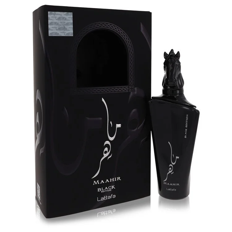 Maahir Black Edition Eau De Parfum (EDP) Spray (Unisex) 100 ml (3,4 oz) chính hãng Lattafa