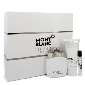Montblanc Legend Spirit Gift Set: 100 ml (3,3 oz) Eau De Toilette (EDT) Spray + 0,25 oz Mini EDT Spray + 100 ml (3,3 oz) Aftershave Balm chính hãng Mont Blanc