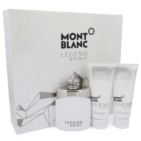 Montblanc Legend Spirit Gift Set: 100 ml (3,3 oz) Eau De Toilette (EDT) Spray + 100 ml (3,3 oz) After Shave Balm + 100 ml (3,3 oz) Shower Gel chính hãng Mont Blanc