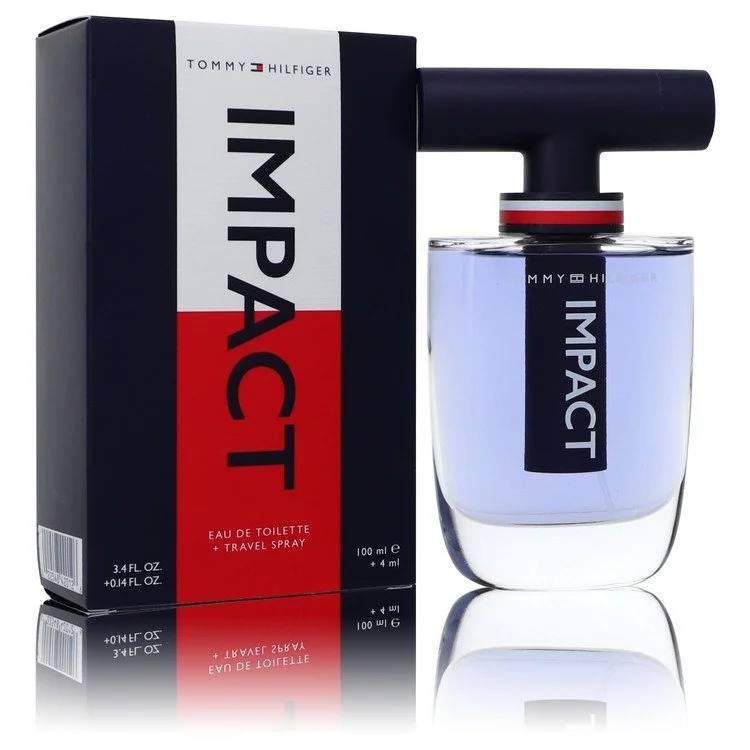 Tommy Hilfiger Impact Gift Set: 100 ml (3,4 oz) Eau De Toilette (EDT) Spray + 0,14 oz Travel EDT Spray chính hãng Tommy Hilfiger