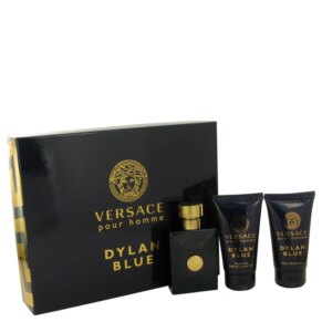 Versace Pour Homme Dylan Blue Gift Set: 50 ml (1,7 oz) Eau De Toilette (EDT) Spray + 50 ml (1,7 oz) After Shave Balm + 50 ml (1,7 oz) Shower Gel chính hãng Versace